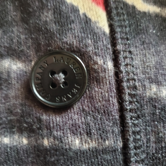 LAUREN  Ralph Lauren gray print blazer/ jacket fleece lined vintage look - Picture 3 of 10